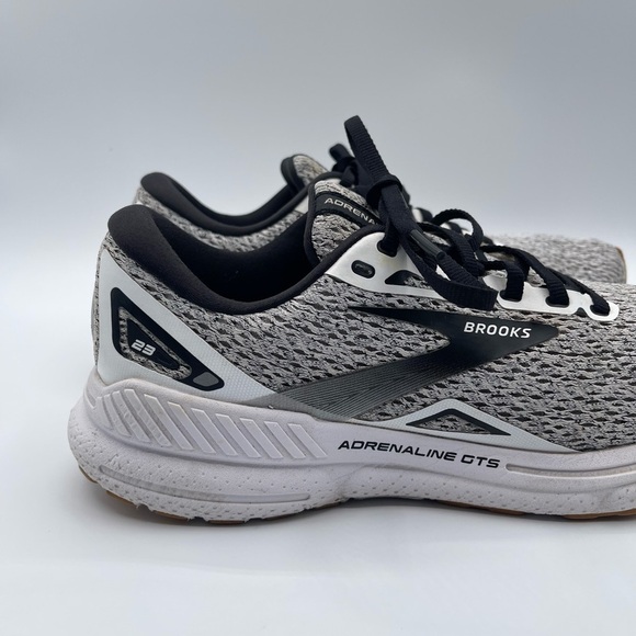 Brooks Adrenaline GTS 23 White Black Men Road Running SZ 8.5 Shoes 1103911D-112 main image 5